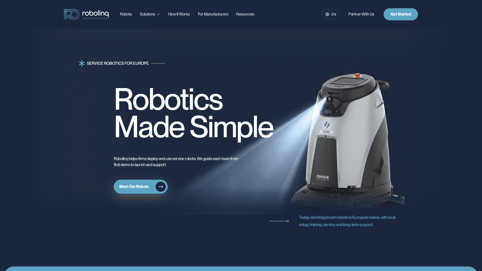 Robolinq Service Robotics Platform